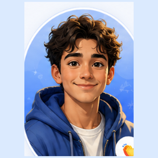 Illustrated portrait of Leo, the LearnOS English tutor